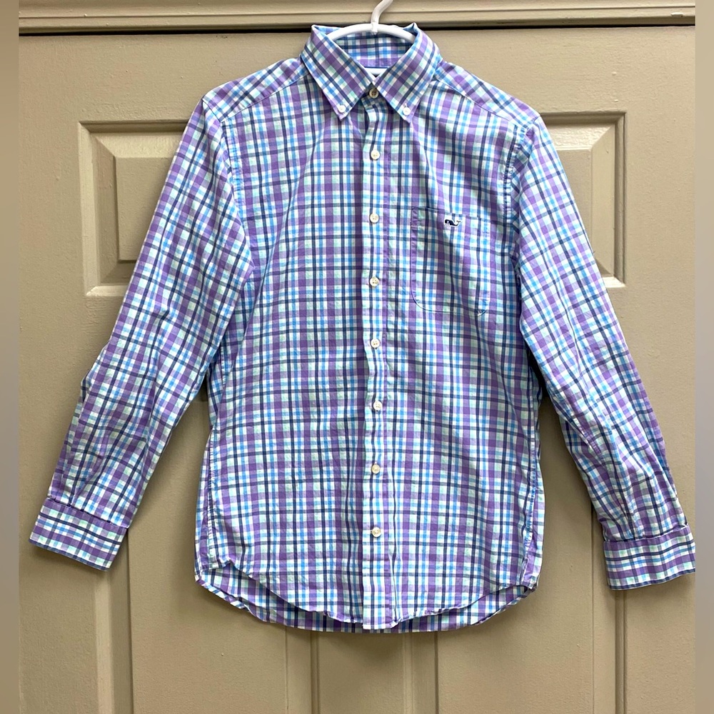 Men’s Plaid Long sleeve Button down shirt